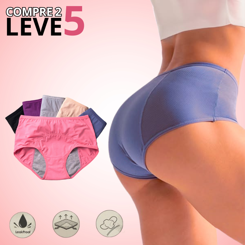 Calcinha Antivazamento DryProtect - Compre 2 Leve 5